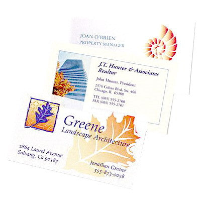 Avery Clean Edge Inkjet Business Card