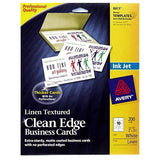 Avery Clean Edge Inkjet Business Card